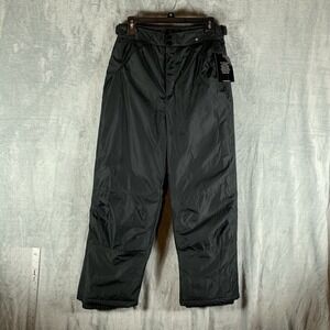London Fog Girls Snow Pants Black L 14-16 Ski Winter Insulated Pockets NWT